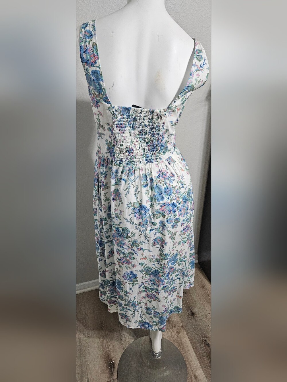 J.Crew English Garden Floral Print Button Front Midi Cottagecore Dress size 4 - Picture 4 of 8